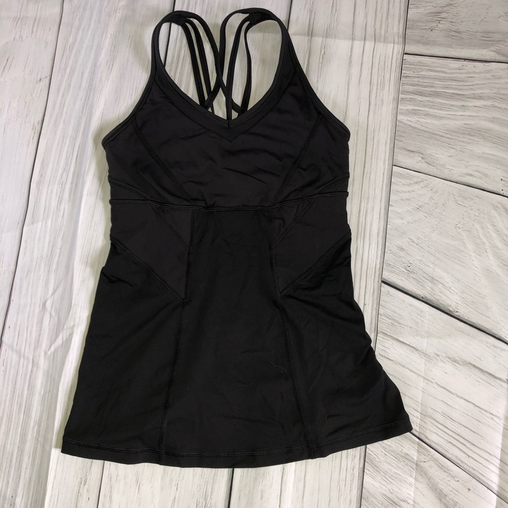 lululemon sz 6 strappy bra top tank like new